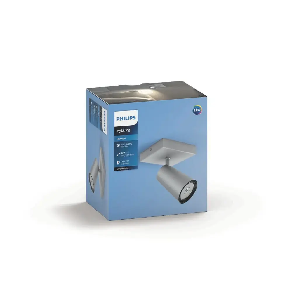 PAISLEY single spot aluminium 1xNW