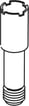 Skrue MB10666 for mellemramme