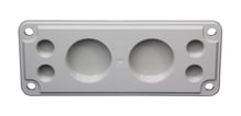 Gevindflange størrelse 2 4XM20+2XM50 polycarbonat komplet