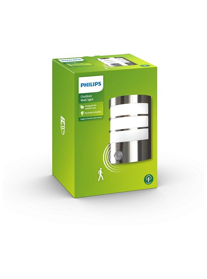 Calgary wall lantern inox 1x60W 230V IR (sensor)