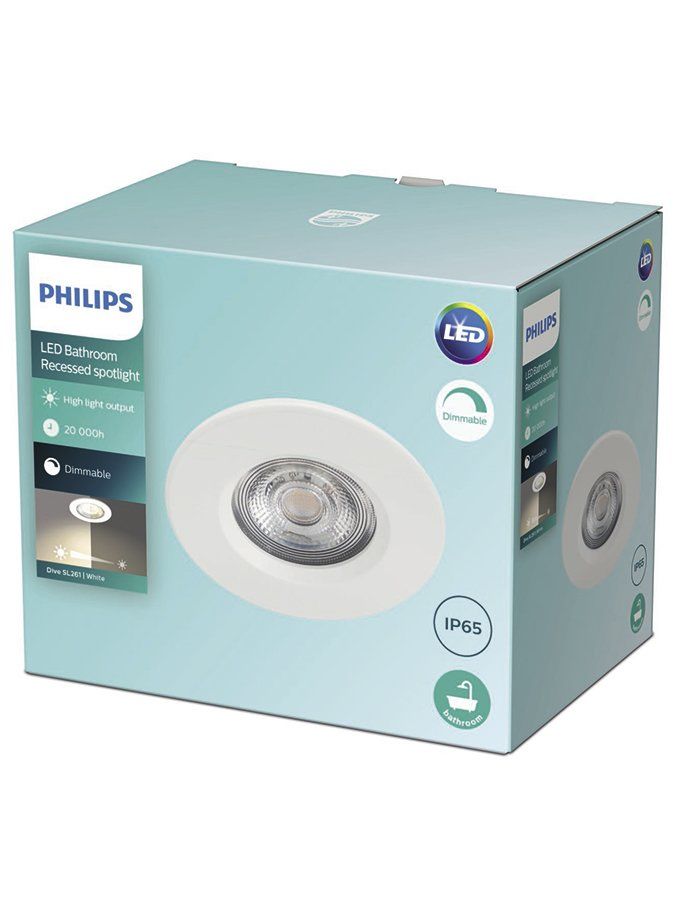 DIVE SL261 RD 070 5W 27K W HV IP65L - Recessed spot