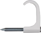 Clips flad TC 9X18 Ø2,5X30 mm hvid a 100 styk