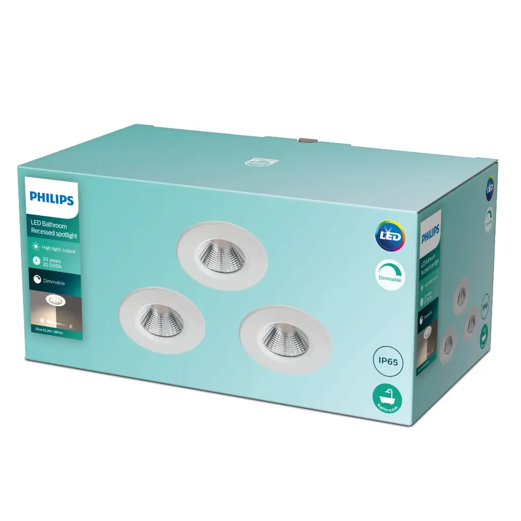 DIVE SL261 RD 070 5.5W 27K W HV IP65R 3p - Recessed spot