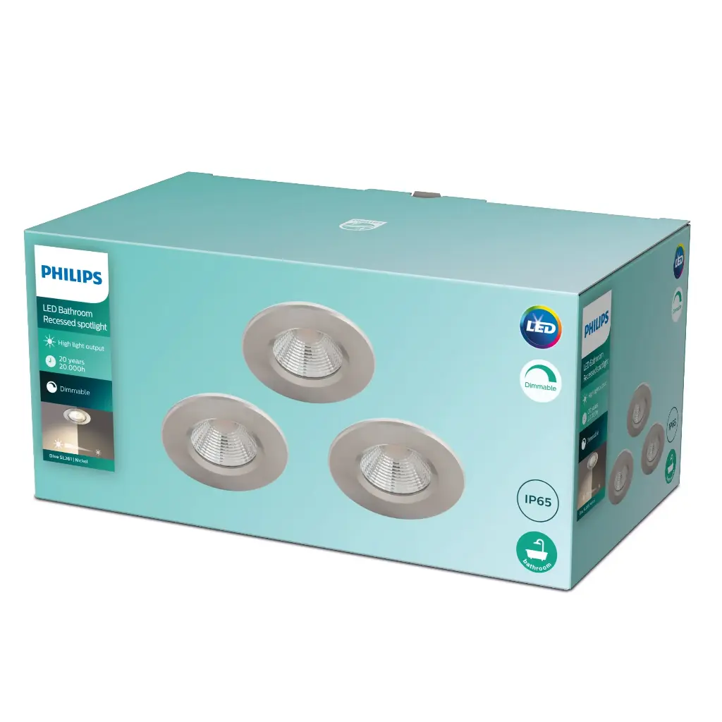 DIVE SL261 RD 070 5.5W 27K N HV IP65R 3p - Recessed spot
