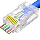 RJ45 modularstik, CAT6 UTP, Pass Through (10 stk.)