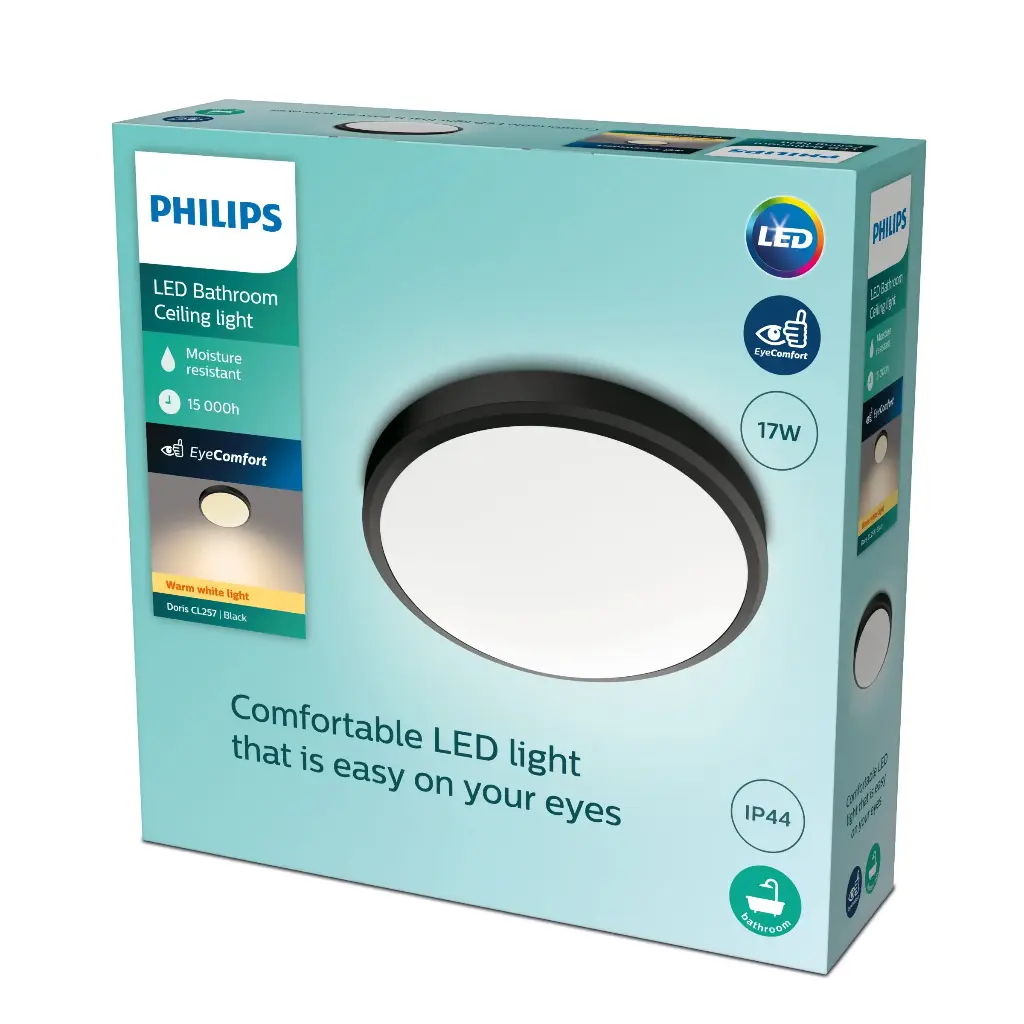 DORIS CL257 EC RD 17W 27K B HV IP44 06