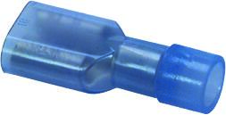 SPADEMUFFE HELISO.  BLÅ 6,3X0,8