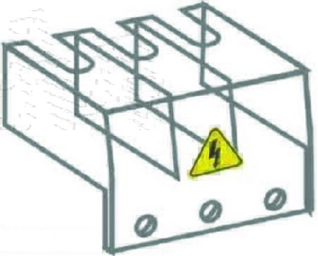 Terminal  afdækning for OT100-125 E3+ET3 OTS125T3