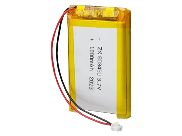 LiPOL batteri - 3,7V 1200mAh, 2P 1,25mm stik (6x34x50mm)