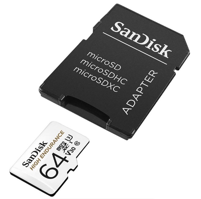 High Endurance microSDXC kort - 64GB Video Class V30 (U3)