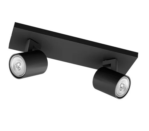 PHILIPS Runner lofts-/vægspot Max 2x20W LED Sort u/pære