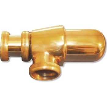 Pungvandlås, 1.1/4" - poleret messing