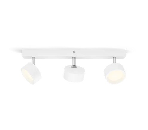 PHILIPS Bracia lofts-/vægspot 3x5,5W 2700K Hvid