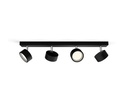PHILIPS Bracia Spot LED 4x5,5W 2700K Black