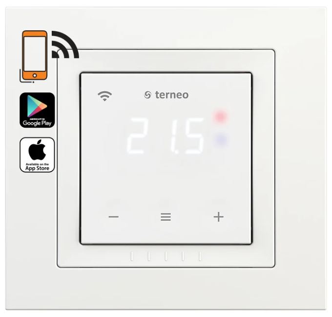 Smart Thermostat Terneo SX Gulvtermostat m. føler - Hvid