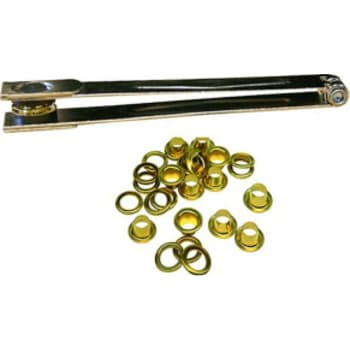 Presenningværktøjssæt med 12 stk. 10 mm ringe