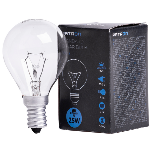 PATRON Glødepære E14 25W