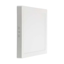 V-Tac 12W 3000K LED loftslampe - 17 x 17cm, Højde: 3cm, hvid kant, inkl. lyskilde