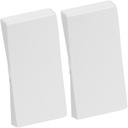 LK Fuga tangentsæt til dobbeltafbryder, gammel model - hvid