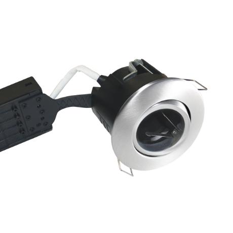 Uni install master rund Ø75 børstet alu GU10 H63mm