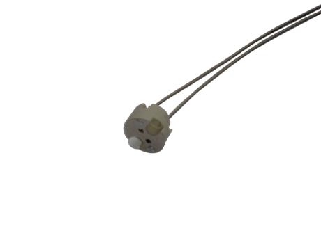 Halogenfatning G4, G5,3 & G6,35 m/ledning Hvid