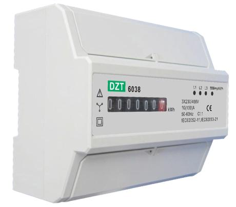 EL-måler (BI) 3F Mek. 400V/100A 7M kl.I