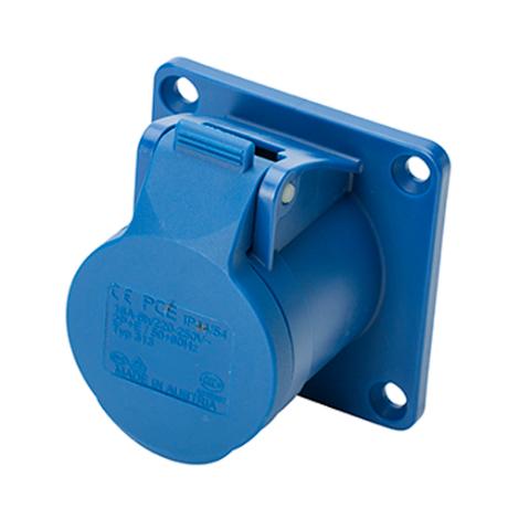 PCE CEE flangestikdåse 3P 16A 230V 313-6