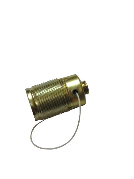 Metal snor-afbryderfatning E27 M10 messing