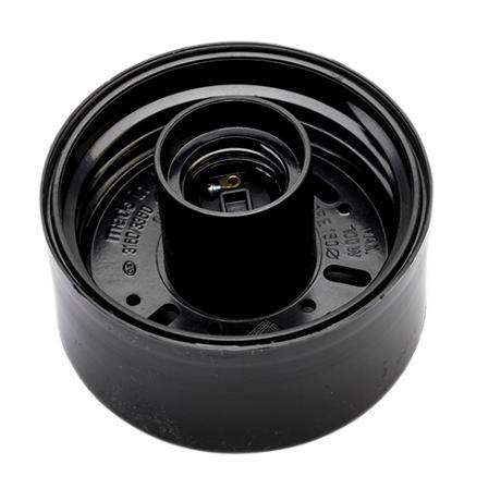 Armatur lige sort Ø95 mm IP40