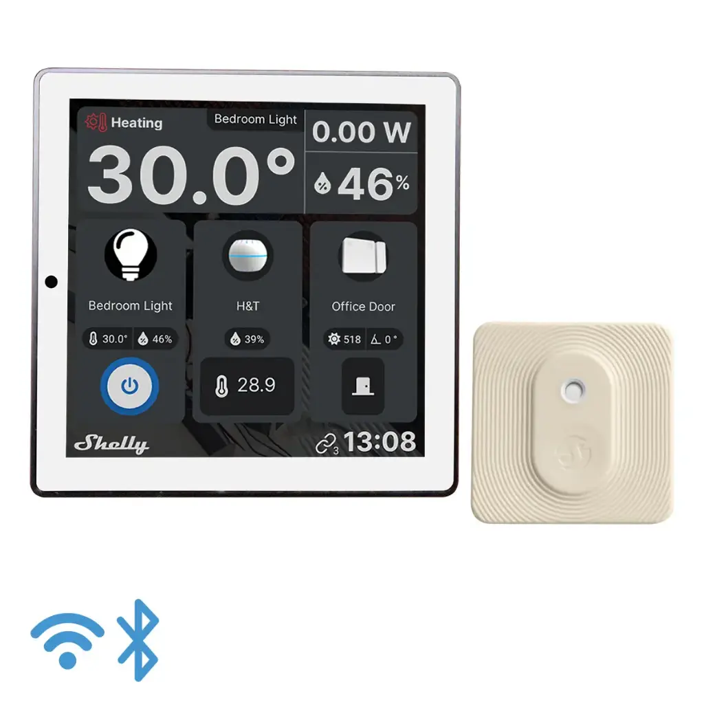 Shelly Wall Display, white - WiFi touch skærm