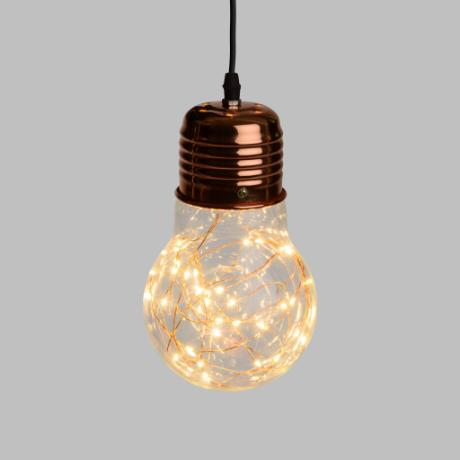 LED lystråd pendel Ø14cm, IP44 med 4m tilslutning