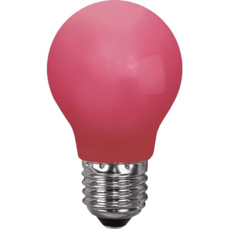 Rød udendørs Ø55 IP20 LED E27 1W 360°