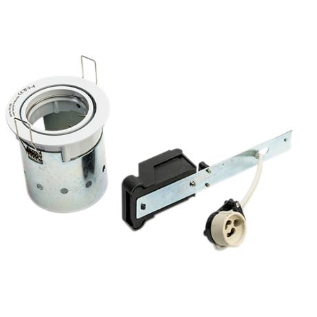 Downlight GU10 blank hvid m/kip
