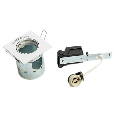 DIOSPOT GU10 blank hvid firkantet max 5W LED