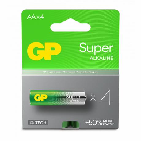 GP Super Alkaline AA batt. LR06 4-pak