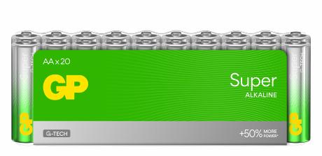 GP Super Alkaline AA batt. LR06 20-pak