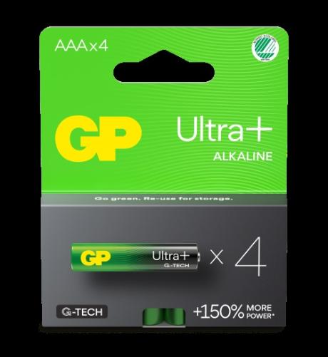 GP Ultra Plus Alkaline AAA/LR03 batteri 4-pak