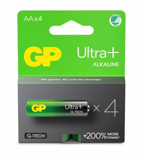 GP Ultra Plus Alkaline AA/LR06 batteri 4-pak