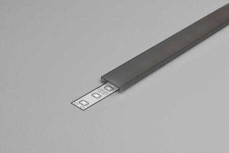 DIOFLEX afdækning C sort f/alu profil 1m