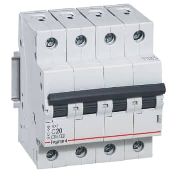 RX3 MCB automatsikring C10 4pol 4M 6000A