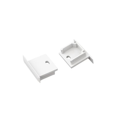 DIOFLEX SMART-IN16 Endestykke med hul hvid 2 stk