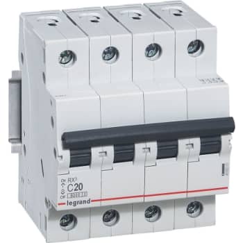 RX3 MCB automatsikring C20 4pol 4M 6000A