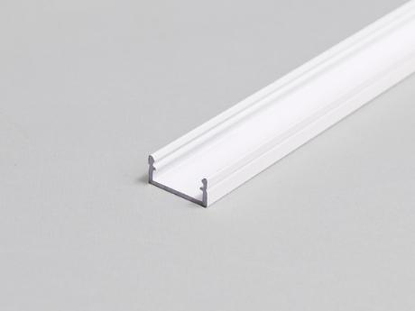 DIOFLEX alu profil BEGTON12 JC/S 2m hvid