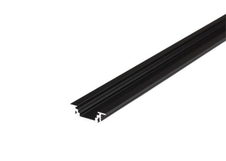 DIOFLEX alu profil GROOVE10 BC/UX 2000 sort alu