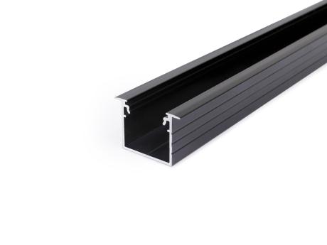 DIOFLEX alu profil LINEA-IN20 EF/U7 2m sort