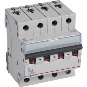 TX3 MCB automatsikring C25 4pol 4M 6000/6KA