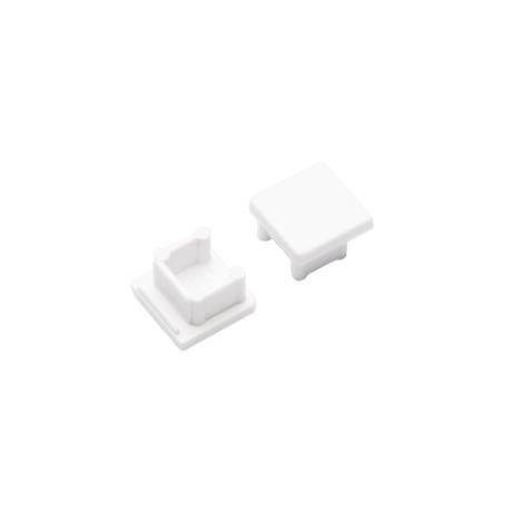 DIOFLEX endestykke SMART10 med hul hvid 2 stk