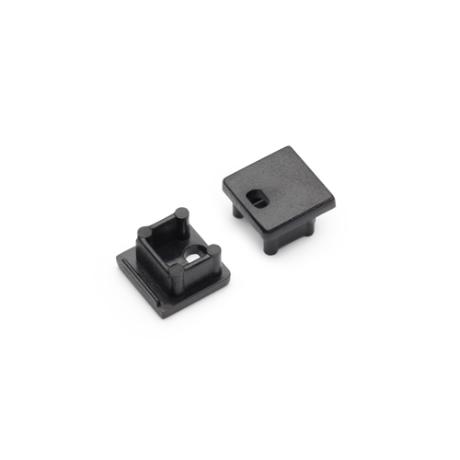 DIOFLEX endestykke SMART10 med hul sort 2 stk