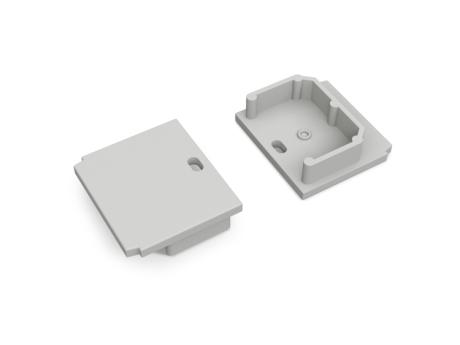 DIOFLEX endes. LINEA-IN20 TRIMLESS m/hul grå 2 stk