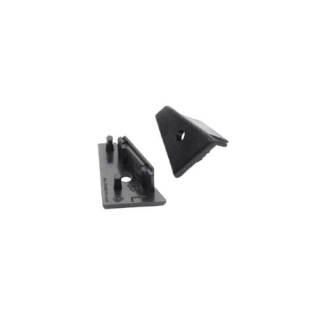 DIOFLEX endestykke CORNER10 G2 med hul sort 2 stk